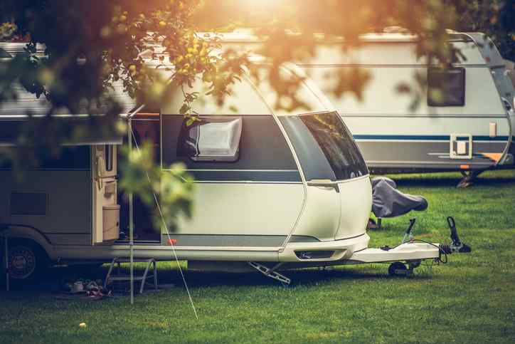 RV Camping on vacation in a Travel Trailer.